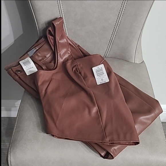 torrid Pants - Torrid Perfect Skinny Faux Leather High-Rise Pants And Top 2 Piece Set